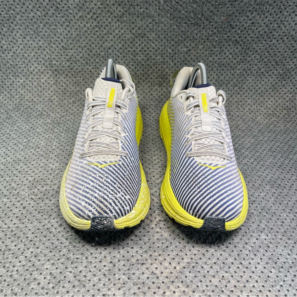 Hoka One One Rincon 2 Grey Neon Running Shoes Size 8.5 Women’s - Picture 3 of 10